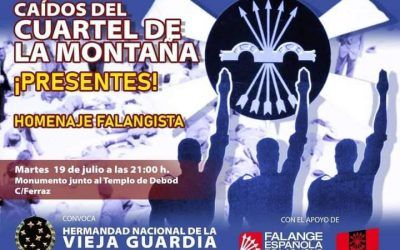 19 DE JULIO 2022: MONUMENTO A LOS CAÍDOS EN EL CUARTEL DE LA MONTAÑA